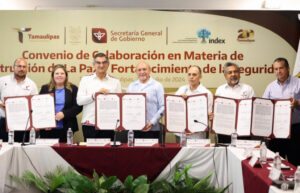 FIRMAN CONVENIO GOBIERNO DE TAMAULIPAS E INDEX