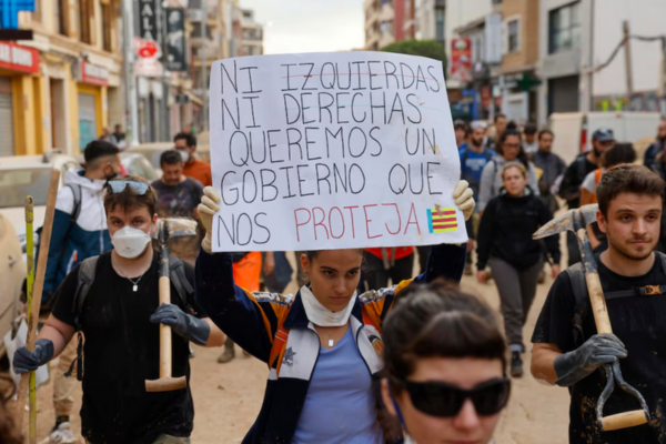 Valencia se alza: 130.000 exigen la renuncia de Mazón por gestión de la DANA y las inundaciones Imagen página web