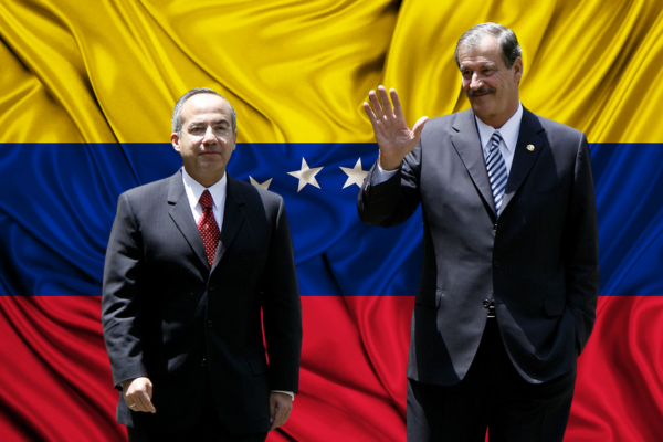 Venezuela declara personas no gratas a Vicente Fox y Felipe Calderón Imagen página web