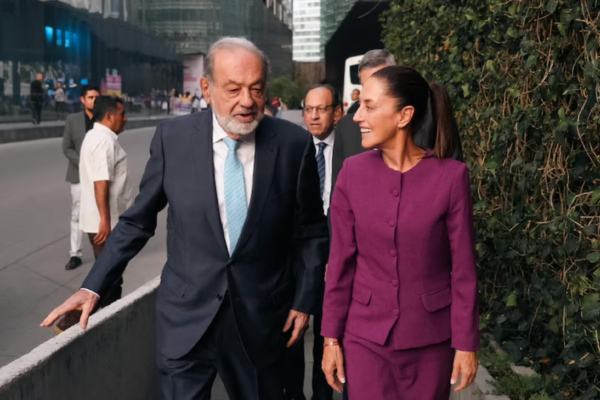 Sheinbaum defiende a Carlos Slim: "No hay investigaciones ni vínculos con el crimen organizado" Imagen página web