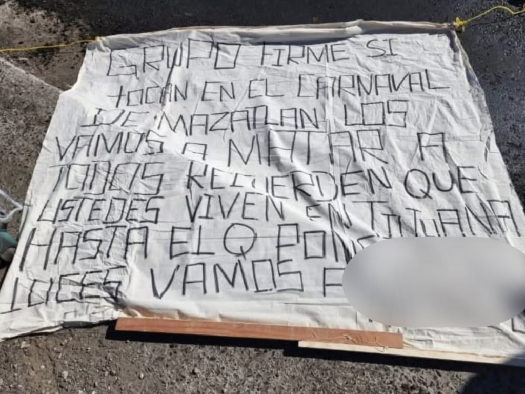 Autoridades de Tijuana hallaron una cabeza humana con un mensaje amenazante contra Grupo Firme