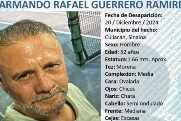 Empresario Armando Guerrero, secuestrado en Culiacán, hallado muerto.