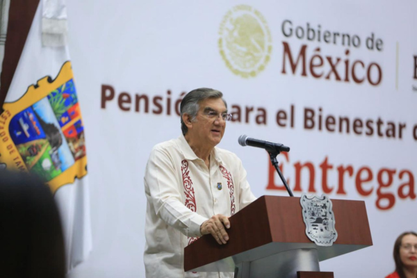 Encabeza Américo entrega de tarjetas de Pensión para el Bienestar a Personas con Discapacidad Américo Villarreal Anaya