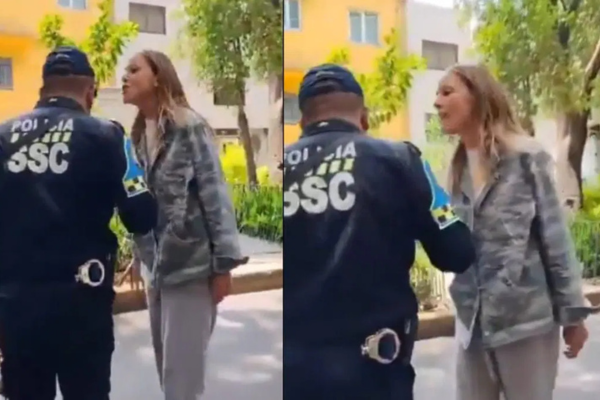 “Lady Racista” pide reunirse con el policía al que insultó Imagen página web