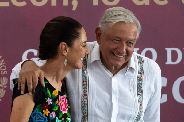 Claudia Sheinbaum y Andrés Manuel López Obrador