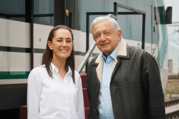 Claudia Sheinbaum y Andrés Manuel López Obrador