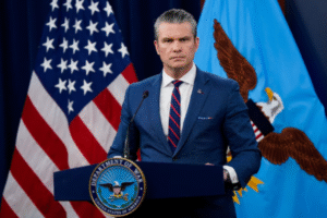El secretario de Defensa de Estados Unidos, Pete Hegseth