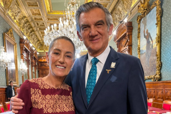 Américo Villarreal y Claudia Sheinbaum