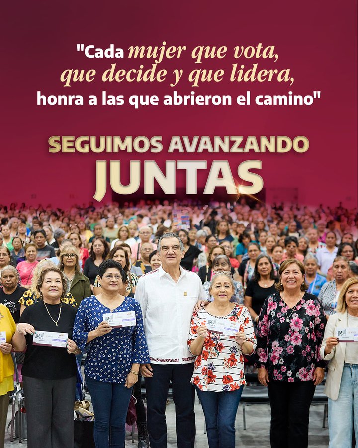 Américo Villarreal conmemora el primer voto femenino