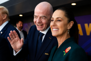 Gianni Infantino y Claudia Sheinbaum