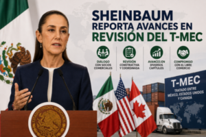 Sheinbaum reporta avances en revisión del T-MEC