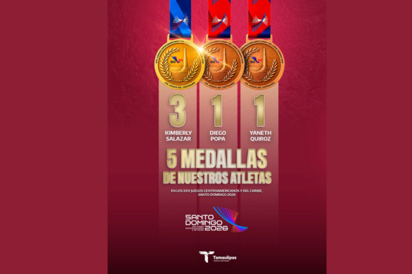 Tamaulipas celebra 5 medallas en Juegos Centroamericanos