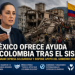 México ofrece ayuda a Colombia tras el sismo Imagen página web