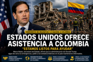 Marco Rubio ofrece ayuda de EU a Colombia tras el sismo
