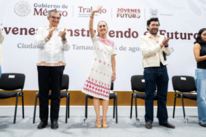 Jóvenes destacan en Tamaulipas junto a Sheinbaum