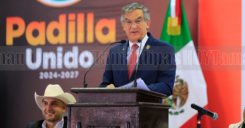 Américo Villarreal anuncia rehabilitación de carretera ejidal en Padilla, Tamaulipas