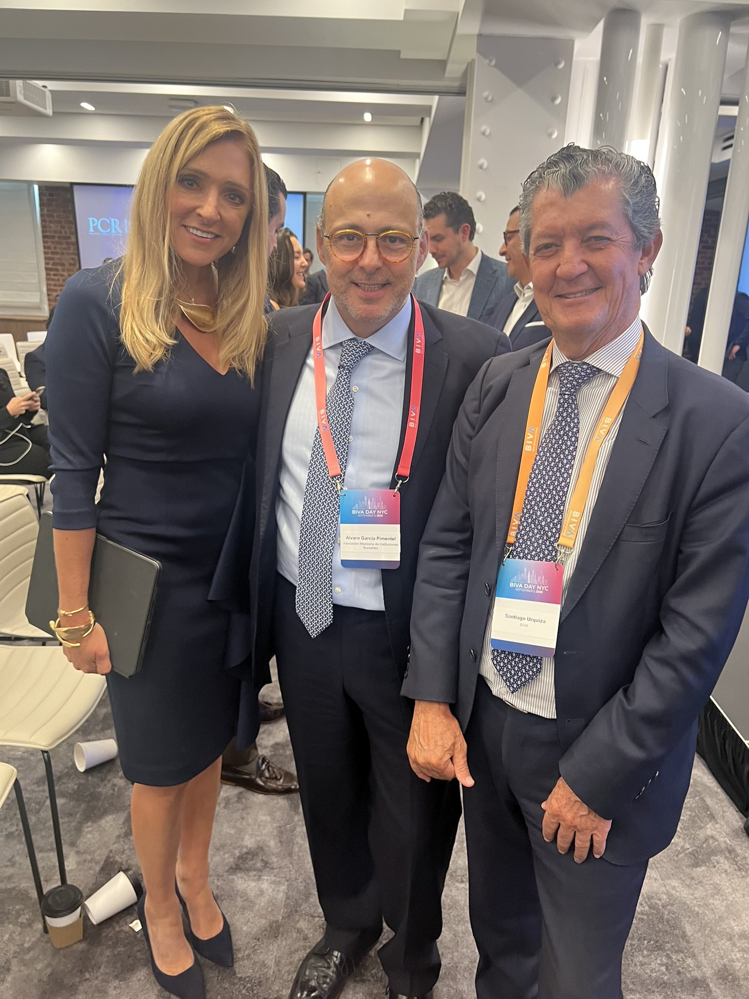 Participantes de BIVA durante una jornada de Mexico Investment Week en Nueva York