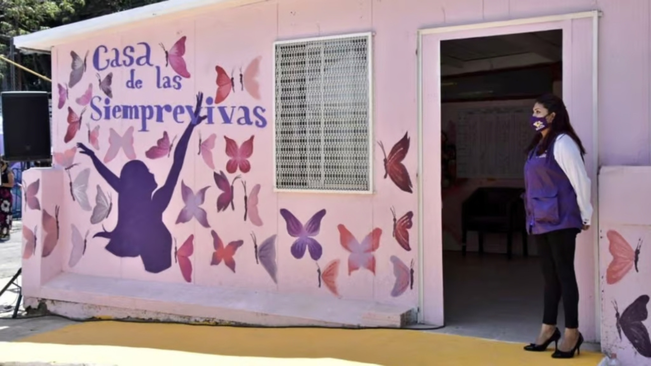 Exterior de una Casa Siemprevivas para atención de mujeres en Ciudad de México