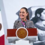 Claudia Sheinbaum en conferencia de prensa al hablar de la negociación comercial con Estados Unidos