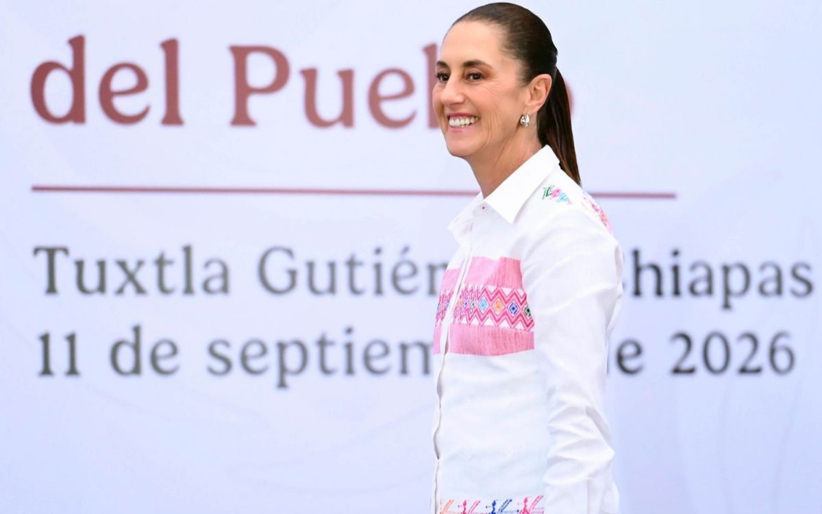 Claudia Sheinbaum durante la conferencia en la que descartó el regreso formal del GIEI al caso Ayotzinapa