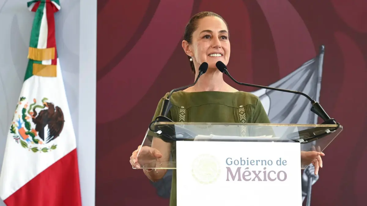 Claudia Sheinbaum ofrece un mensaje en Yucatán