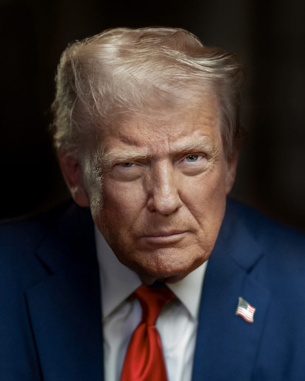 Retrato oficial del presidente estadounidense Donald Trump
