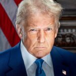 Retrato oficial del presidente de Estados Unidos Donald Trump