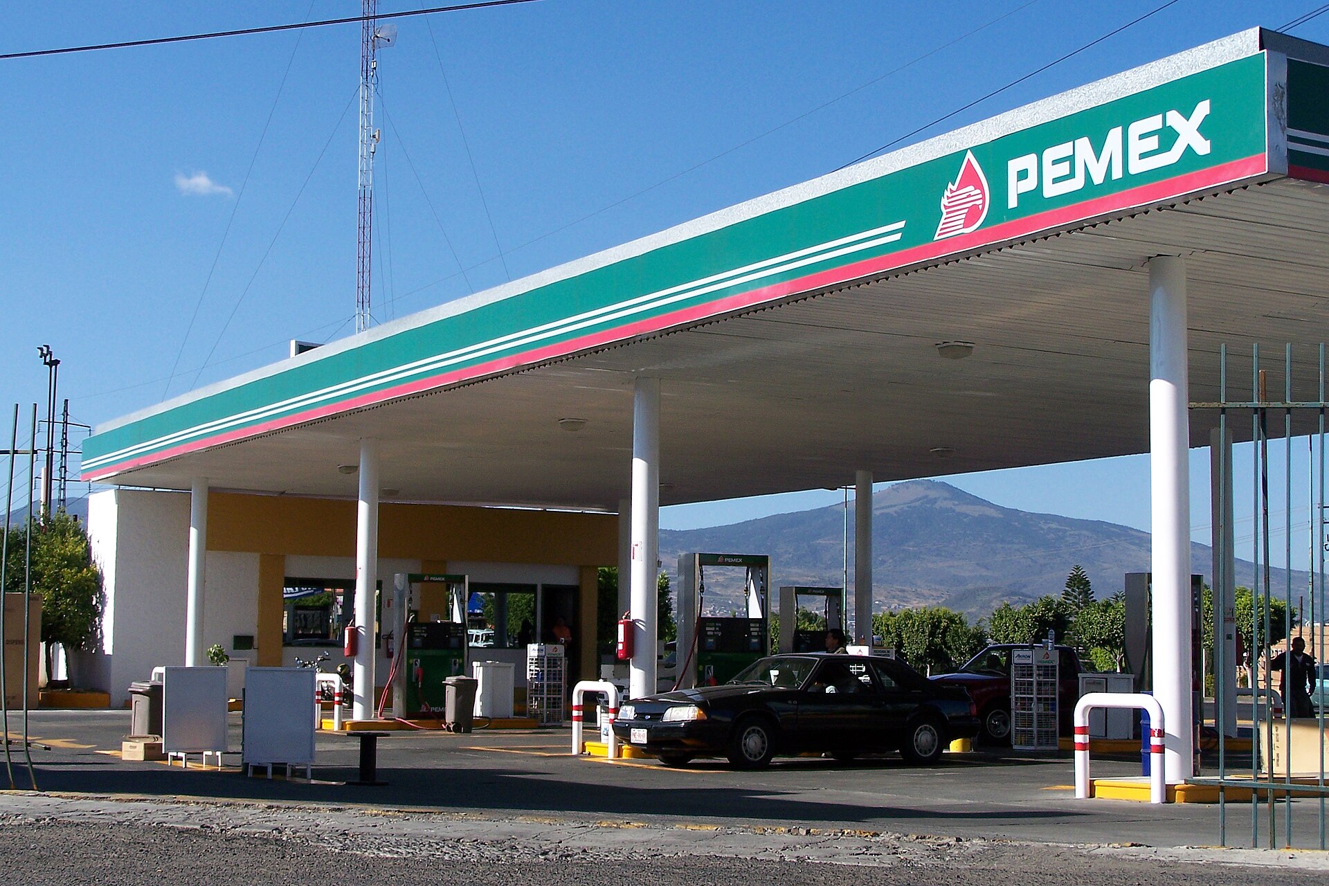 Estación de servicio Pemex en México
