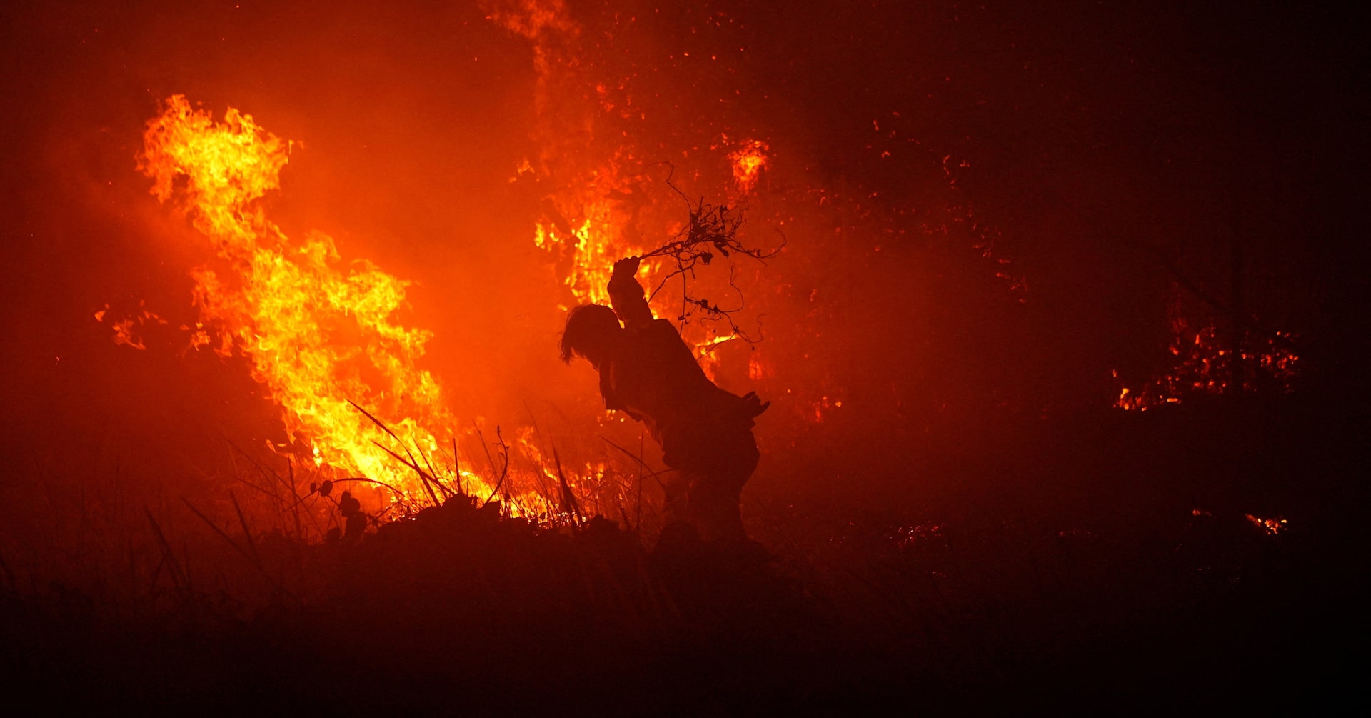 Incendios forestales y humo en Indonesia durante la temporada de sequía