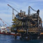 Plataforma petrolera operada en México, representativa del plan de hidrocarburos a 2039