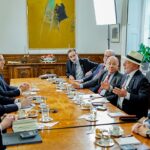 Valdecy Urquiza, secretario general de Interpol, durante una reunión oficial en Ginebra