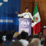 Jorge Romero Herrera durante un acto del PAN sobre las candidaturas de 2027
