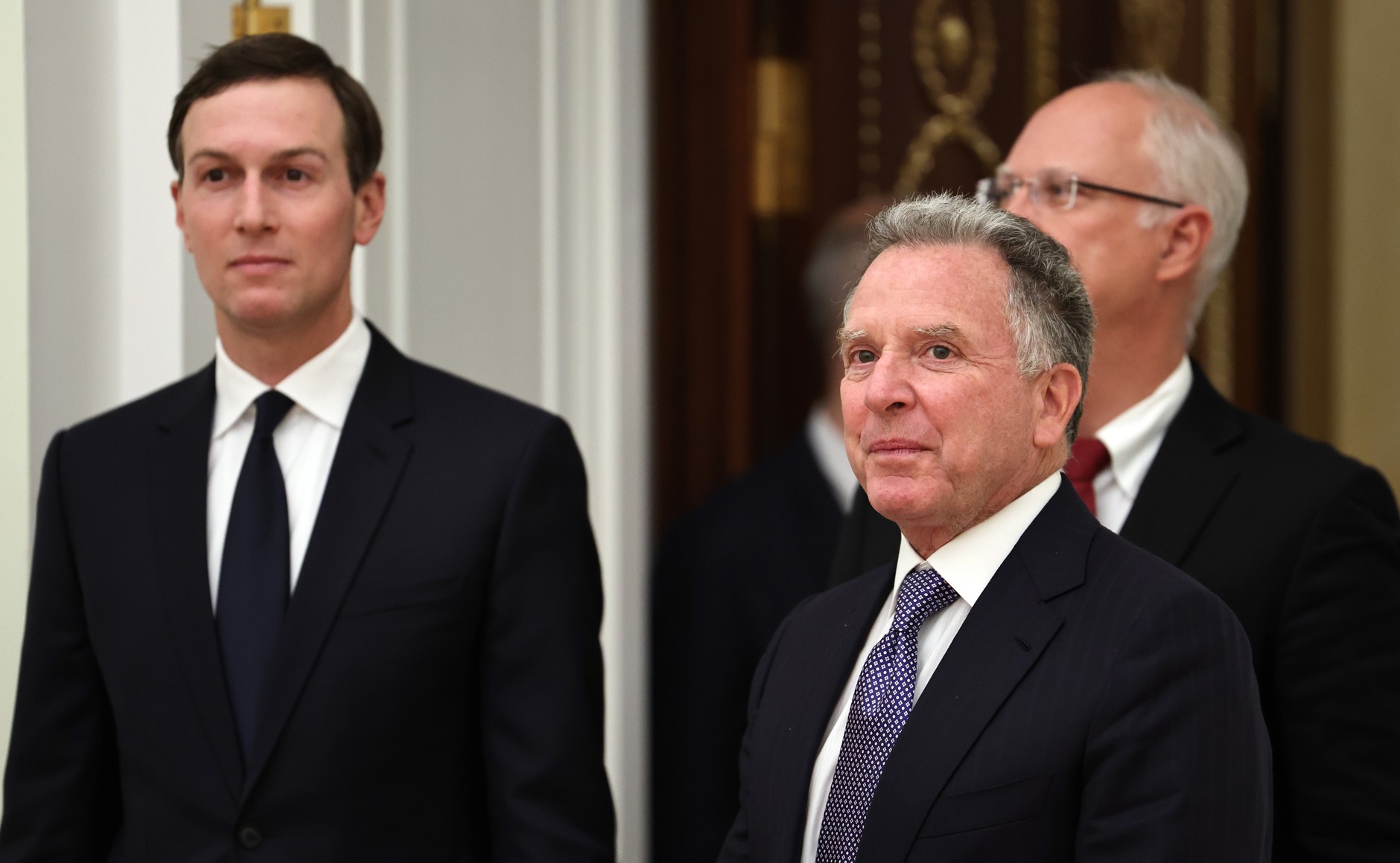 Jared Kushner y Steve Witkoff durante una visita al Kremlin en Moscú