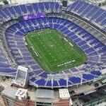 Vista aérea del M&T Bank Stadium de Baltimore, sede del debut de Rafael Márquez ante Colombia