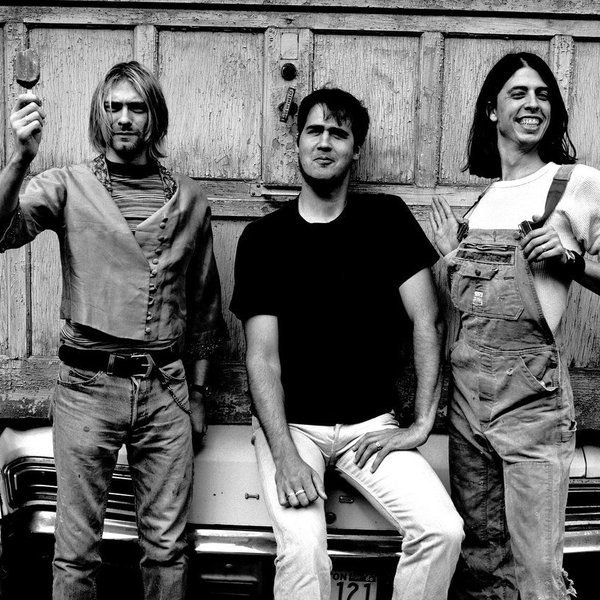 Kurt Cobain, Krist Novoselic y Dave Grohl, integrantes de Nirvana