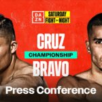 Pitbull Cruz expone su título interino ante Néstor Bravo Isaac Pitbull Cruz y Néstor Bravo frente a frente antes de su pelea