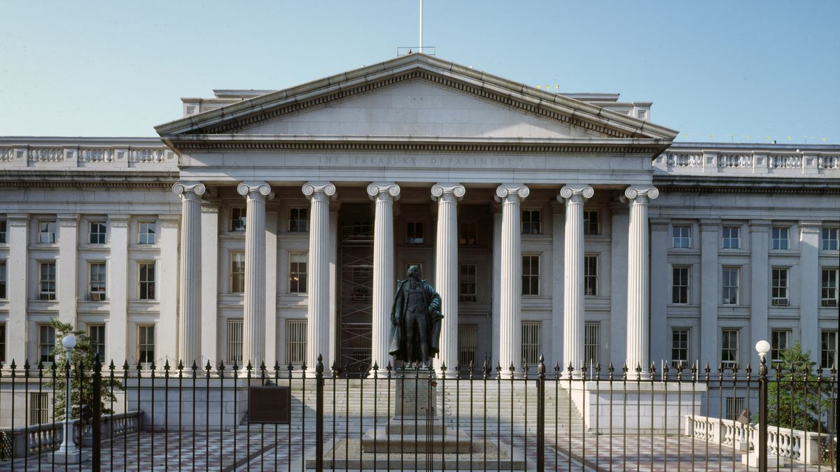 Edificio del Departamento del Tesoro de Estados Unidos en Washington