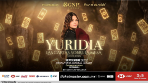 Yuridia llega al Estadio GNP con Las Cartas Sobre la Mesa