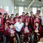 Gobernador Américo Villarreal con la delegación tamaulipeca de la Paralimpiada Nacional Conade 2026
