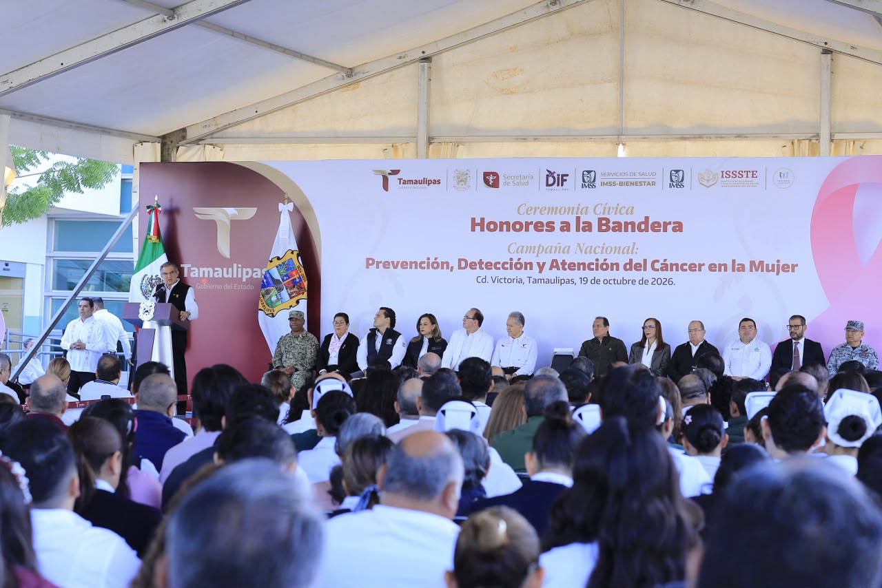Américo Villarreal encabeza la campaña nacional de prevención, detección y atención del cáncer en la mujer
