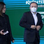 Alfonso Durazo durante una conferencia de prensa, imagen de archivo