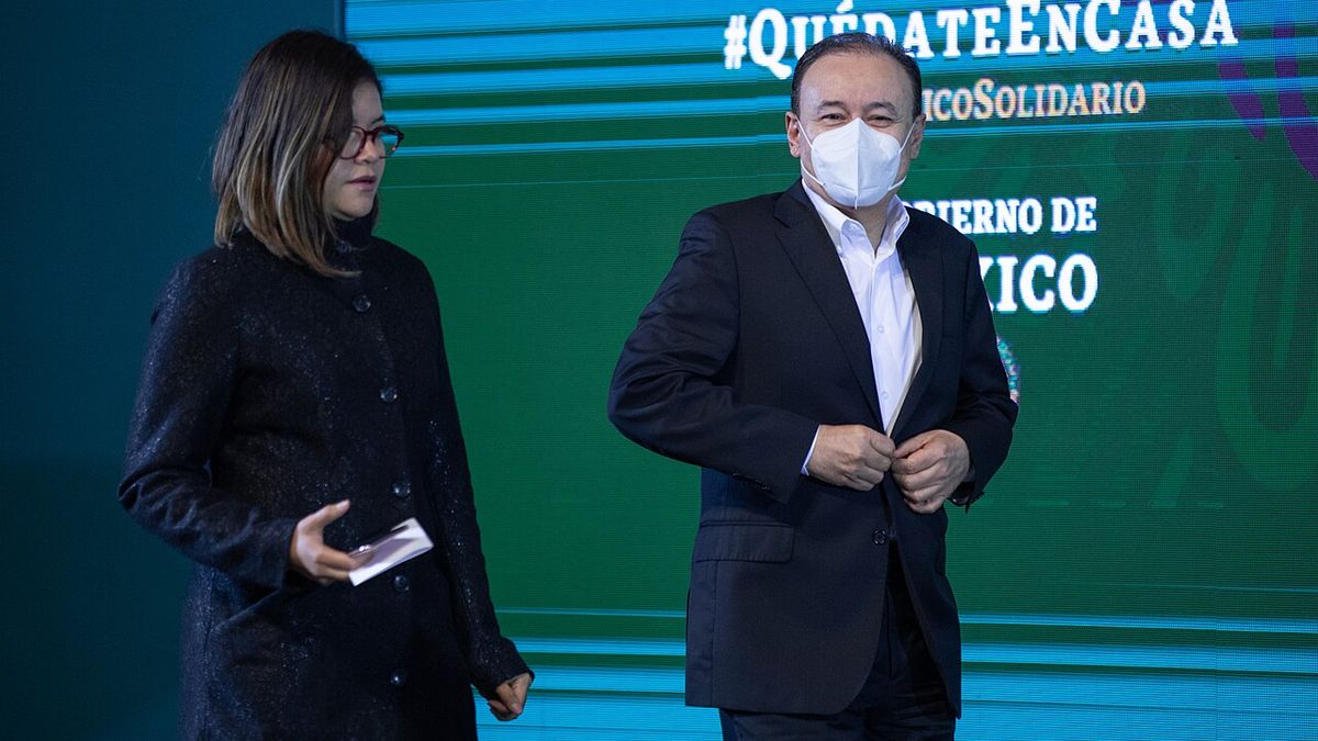 Alfonso Durazo durante una conferencia de prensa, imagen de archivo