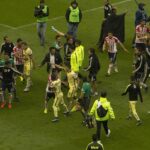 Jugador del América durante un partido de Liga MX
