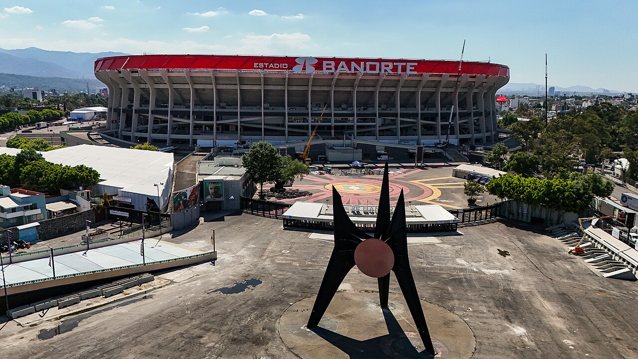 Vista aérea del Estadio Banorte en Ciudad de México, sede del empate entre América y Monterrey