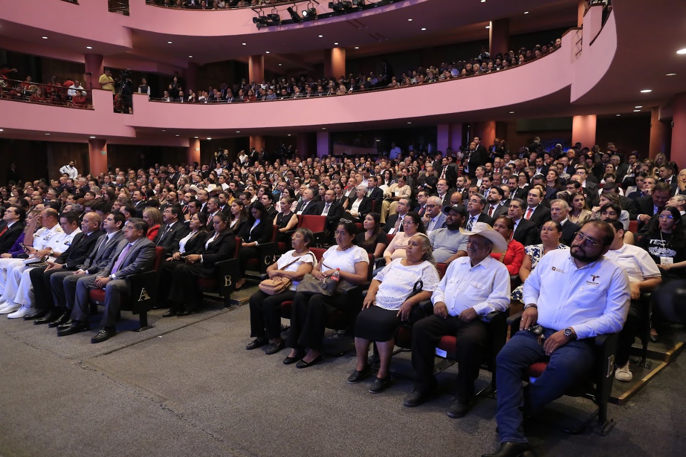 Asistentes al encuentro Cuatro años transformando Tamaulipas en Ciudad Victoria