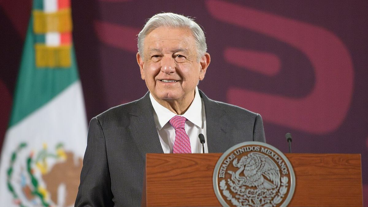 Andrés Manuel López Obrador durante una conferencia de prensa