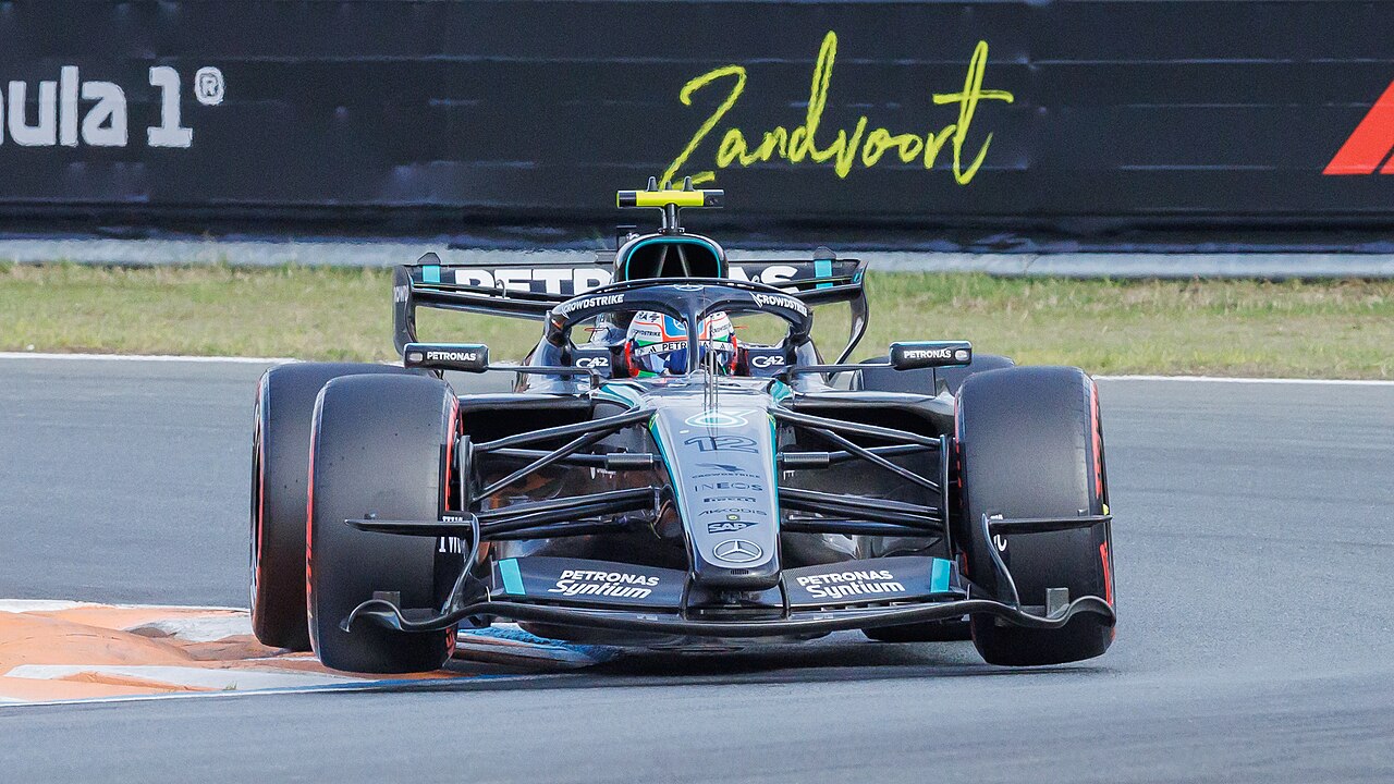 Kimi Antonelli conduce el Mercedes número 12 en Zandvoort, en una fotografía de archivo de agosto de 2026