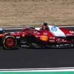Charles Leclerc conduce el Ferrari SF-25 durante una práctica de Fórmula 1