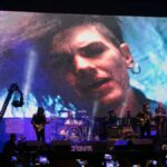 Caifanes durante un concierto multitudinario en el Zócalo de Ciudad de México