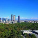 Panorama de Paseo de la Reforma y el distrito financiero de Ciudad de México